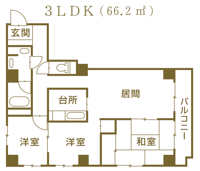 3LDK図面